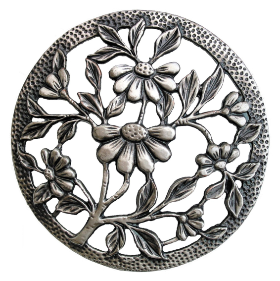 (image for) Pewter Pot Pourri Lid - Daisies