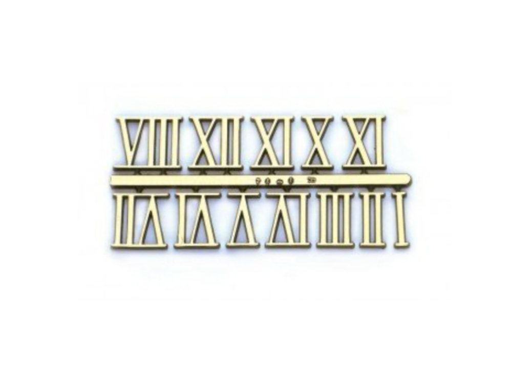 (image for) Full Roman Numerals - Gold (Clearance)