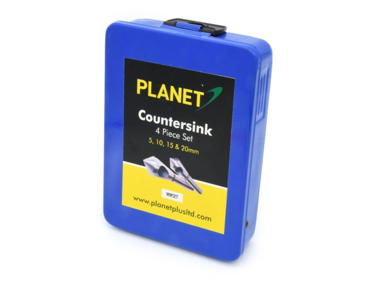 (image for) Planet 4 Piece HSS Countersink Set in Metal Case
