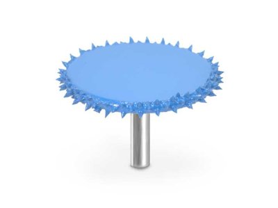 (image for) Saburr Tooth 1/4" Shank Rotosaw Burr - 2" Supreme 125 grit