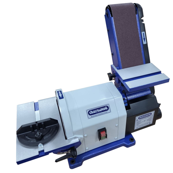 (image for) Charnwood BD48 Belt & Disc Sander, 4" x 8" with Integral Dust Collection
