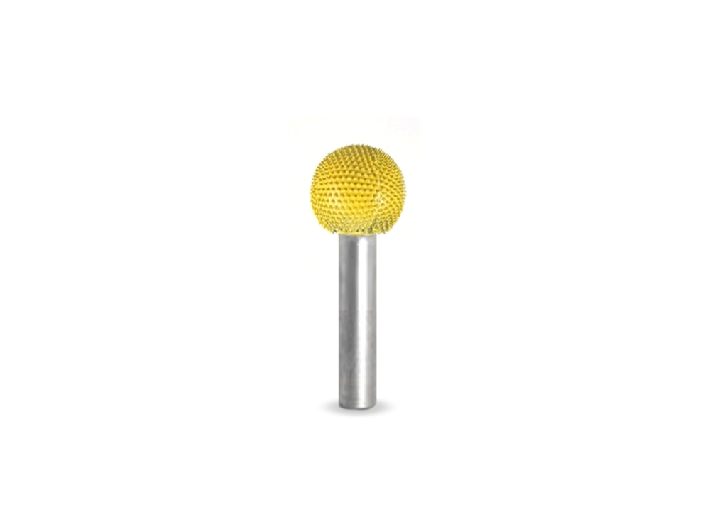 (image for) Saburr Tooth 1/4" Shank Sphere Burr - 5/8" Fine