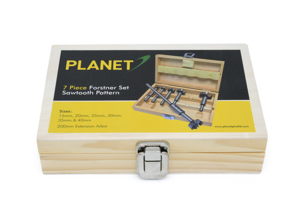 (image for) Planet 7 Piece Forstner Bit & Extension Set