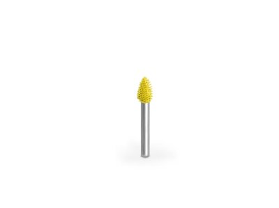 (image for) Saburr Tooth 1/8" Shank Flame Burr - 1/8" Fine