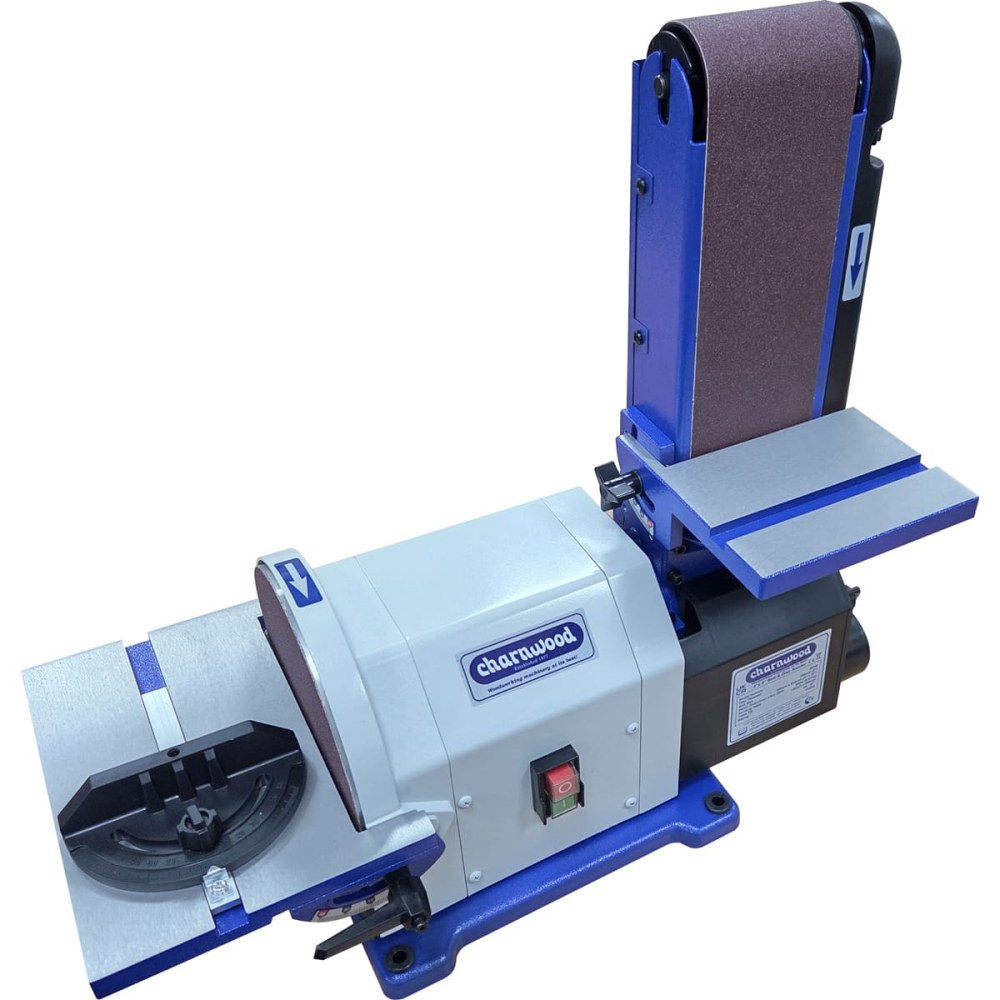 (image for) Charnwood BD48P Belt & Disc Sander 4" x 8", BC01 Cleaner, VB300 & 4 x 8" Discs (Package Deal)