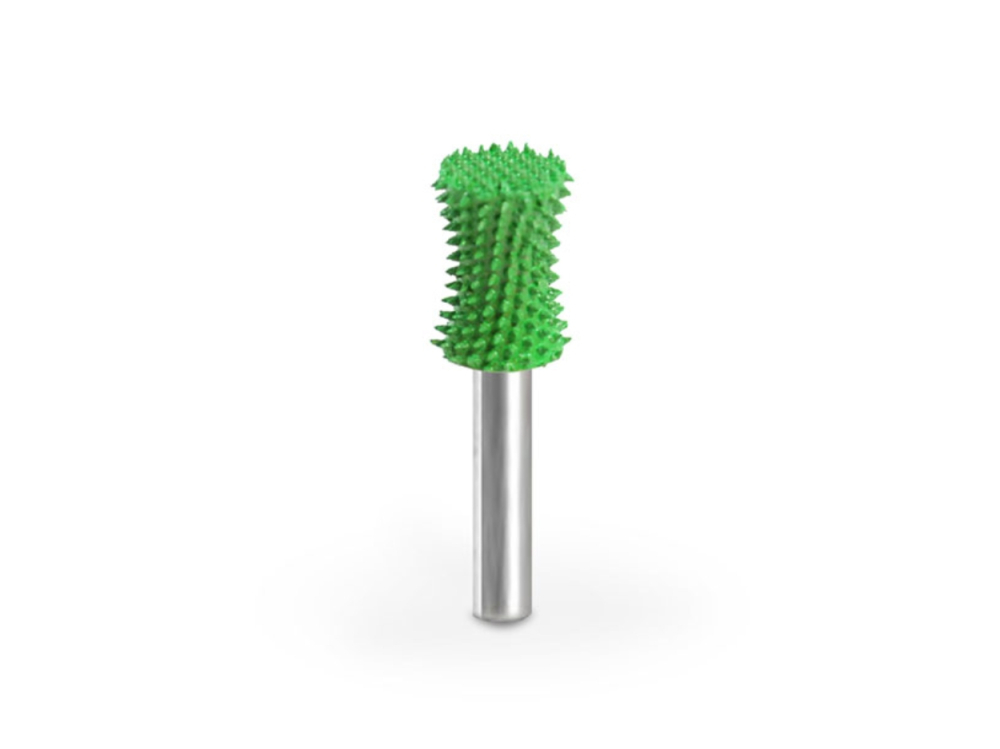 (image for) Saburr Tooth 1/4" Shank Concave Burr - 1/2" Coarse