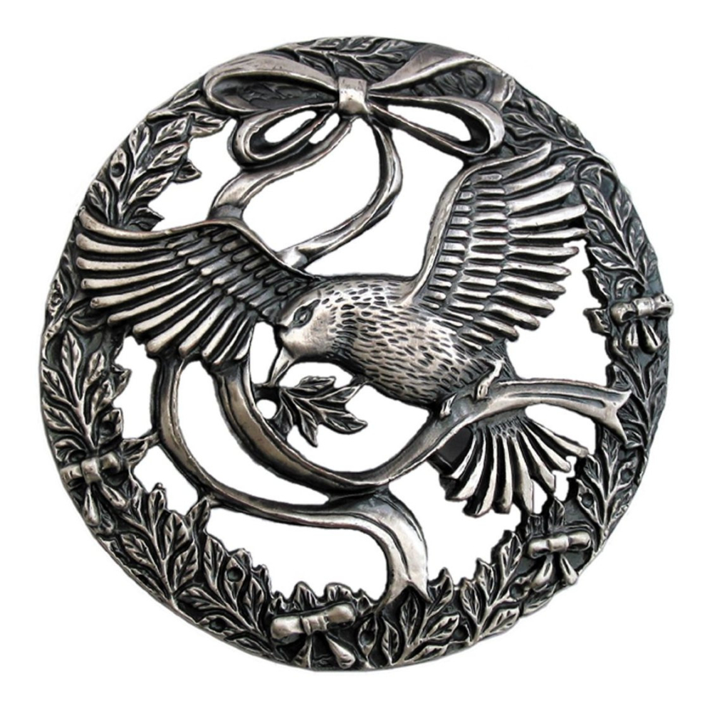 (image for) Pewter Pot Pourri Lid - Bird & Bow