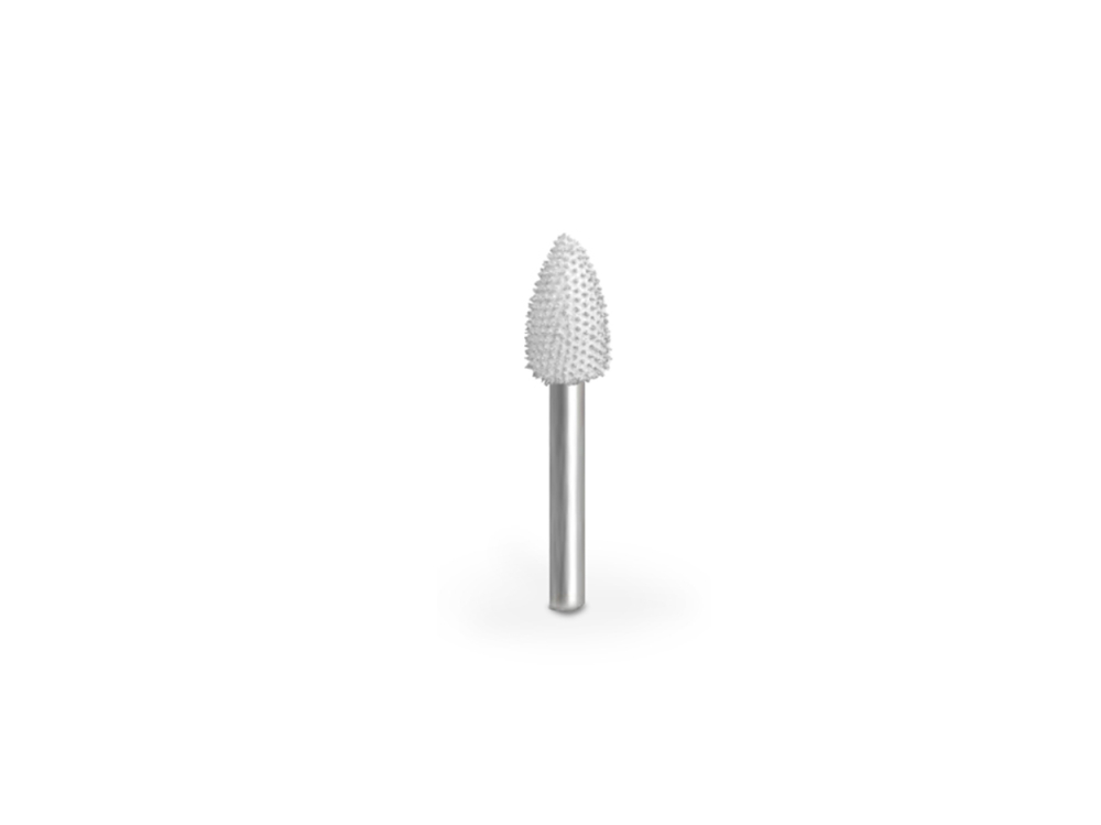 (image for) Saburr Tooth 1/8" Shank Flame Burr - 1/4" Extra Fine