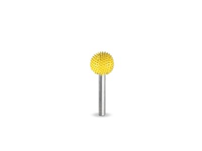 (image for) Saburr Tooth 1/8" Shank Sphere Burr - 3/8" Fine