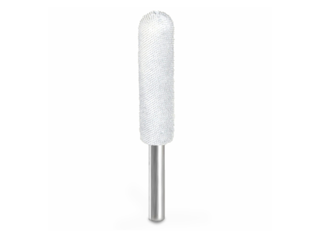 (image for) Saburr Tooth 1/4" Shank Ball Nose Burr - 1/2" x 2" Extra Fine