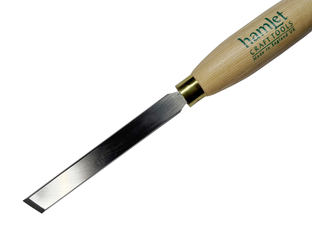 (image for) Hamlet Rolled Edge Skew Chisel 1/2" - Ash Handle