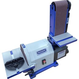 (image for) Charnwood BD48P Belt & Disc Sander 4" x 8", BC01 Cleaner, VB300 & 4 x 8" Discs (Package Deal)
