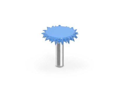 (image for) Saburr Tooth 1/4" Shank Rotosaw Burr - 1" Supreme 125 grit