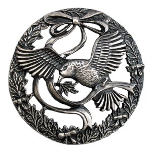 (image for) Pewter Pot Pourri Lid - Bird & Bow