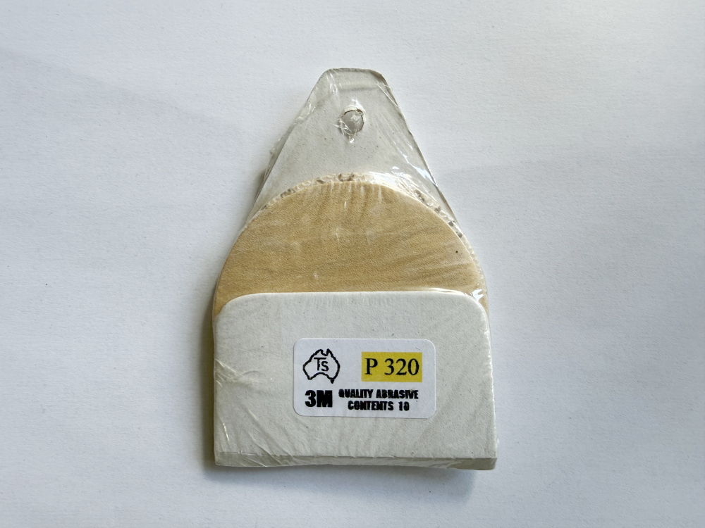 (image for) Tim Skilton 75mm Sanding Discs - 320 grit pack of 10 (Clearance)