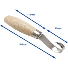 (image for) Beber Single Edged Hook Knife - Left Hand