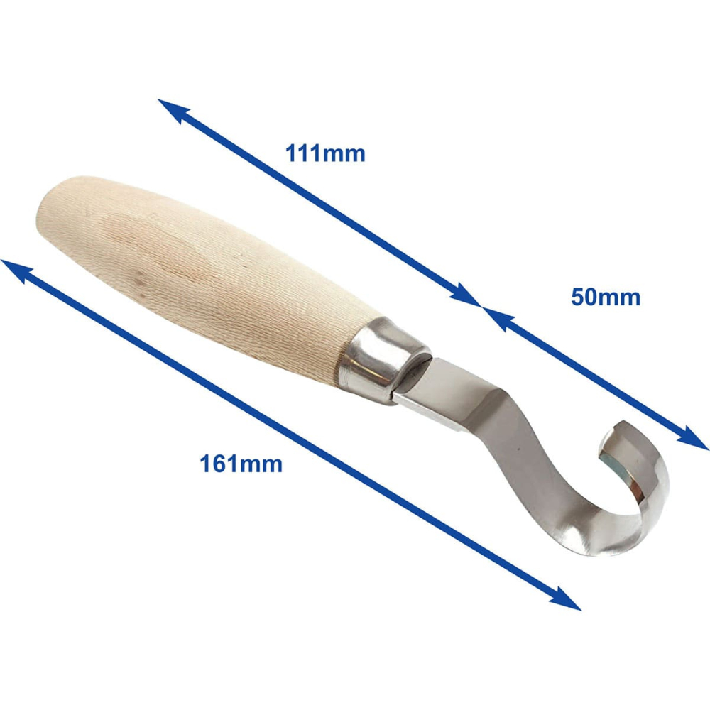 (image for) Beber Deep Profile Double Edged Hook Knife