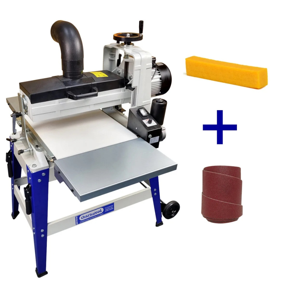 (image for) Charnwood DS16/32P Drum Sander with 5 Wraps & Abrasive Cleaner (Package Deal)