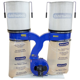 (image for) Charnwood W692CF 3hp Dust Extractor With Cartridge Filters (Package Deal)