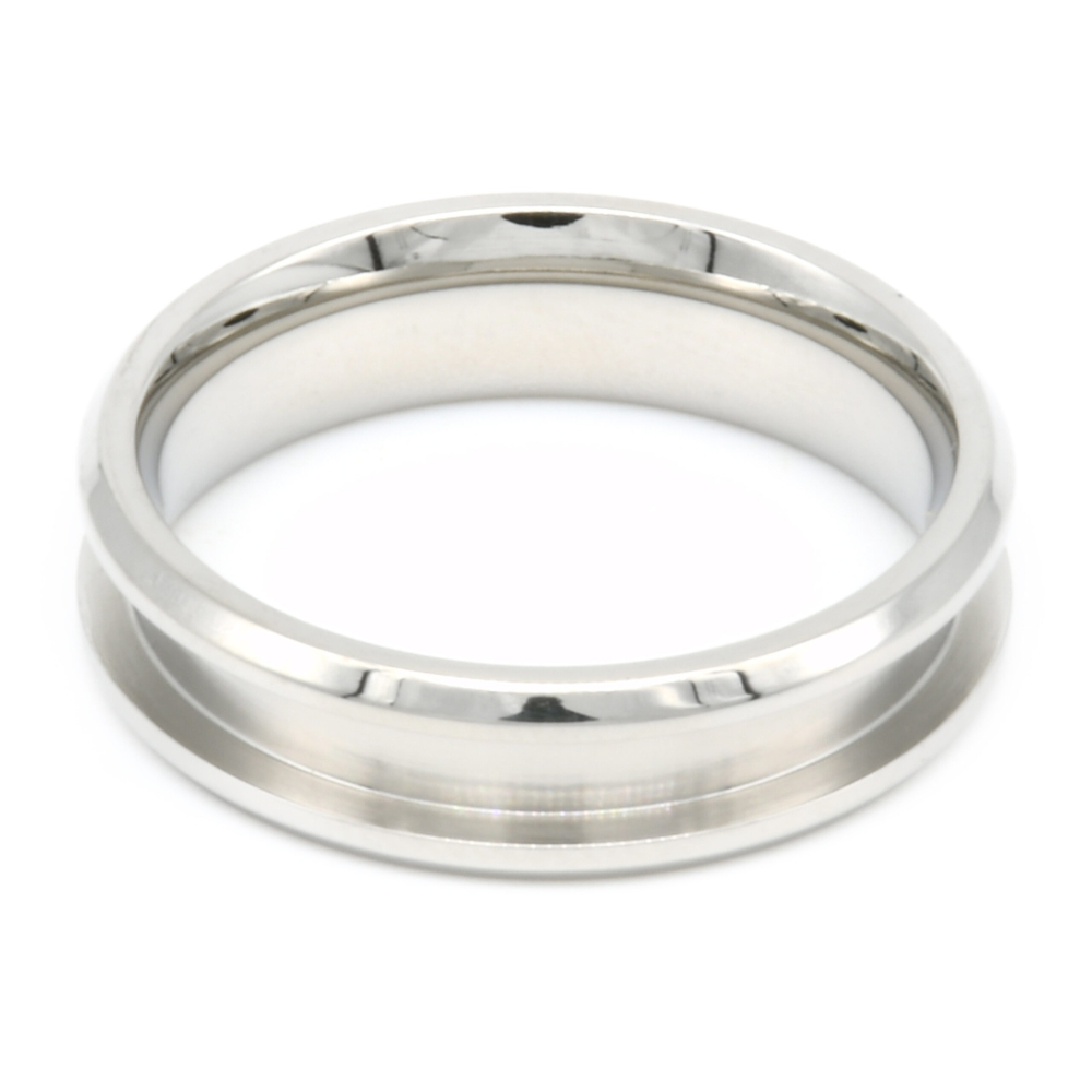 (image for) Rotur 6mm Stainless Steel Inlay Ring Core N UK (6.5 US)