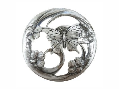 (image for) Pewter Pot Pourri Lid - Butterfly Wings