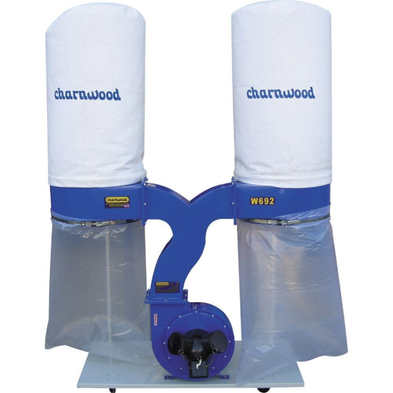 (image for) Charnwood W692 3hp Double Bag Dust Extractor