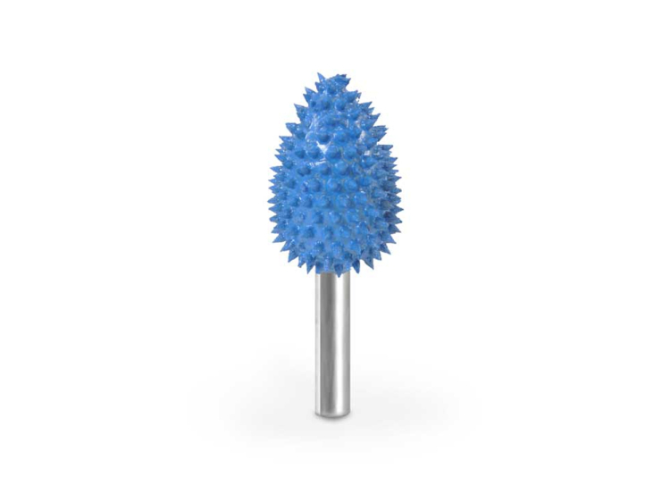(image for) Saburr Tooth 1/4" Shank Flame Burr - 3/4" Supreme 125 grit