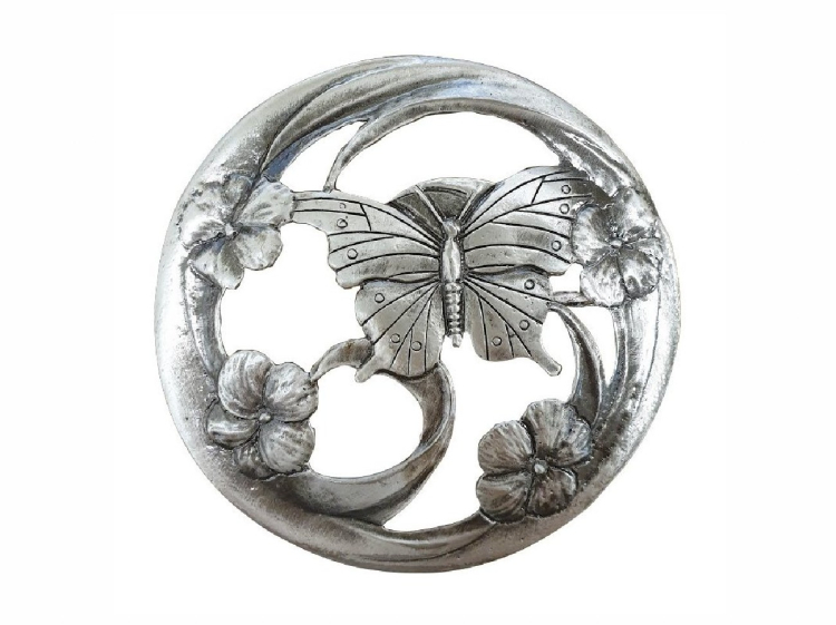 (image for) Pewter Pot Pourri Lid - Butterfly Wings