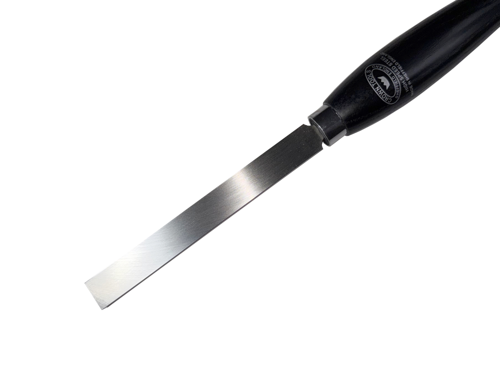 (image for) Crown Cryo Square End Scraper 3/4" (19mm) - Black Ash Handle