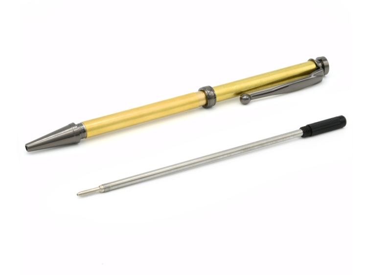 (image for) Rotur Premium Gun Metal Twist Pen Kit 7mm (pack of 5)