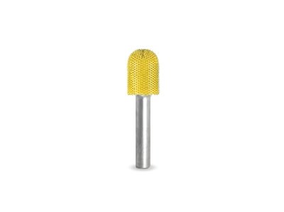 (image for) Saburr Tooth 1/4" Shank Ball Nose Burr - 1/2" Fine