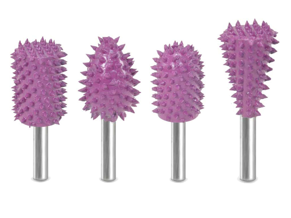 (image for) Saburr Tooth 1/4" Shank 4 Piece Set - Supreme 132 grit