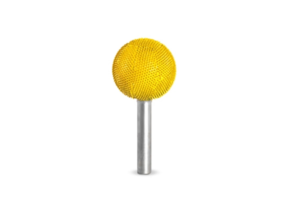(image for) Saburr Tooth 1/4" Shank Sphere Burr - 1" Fine