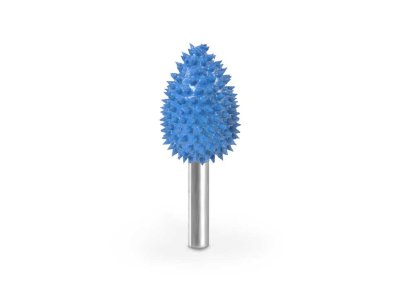 (image for) Saburr Tooth 1/4" Shank Flame Burr - 3/4" Supreme 125 grit