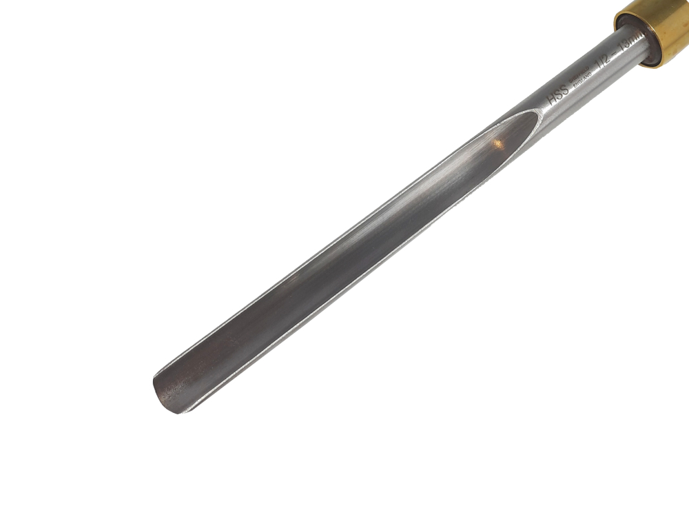 (image for) Hamlet Spindle Gouge 1/2" - Ash Handle