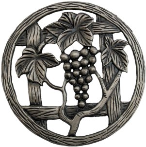 (image for) Pewter Pot Pourri Lid - Grapevine