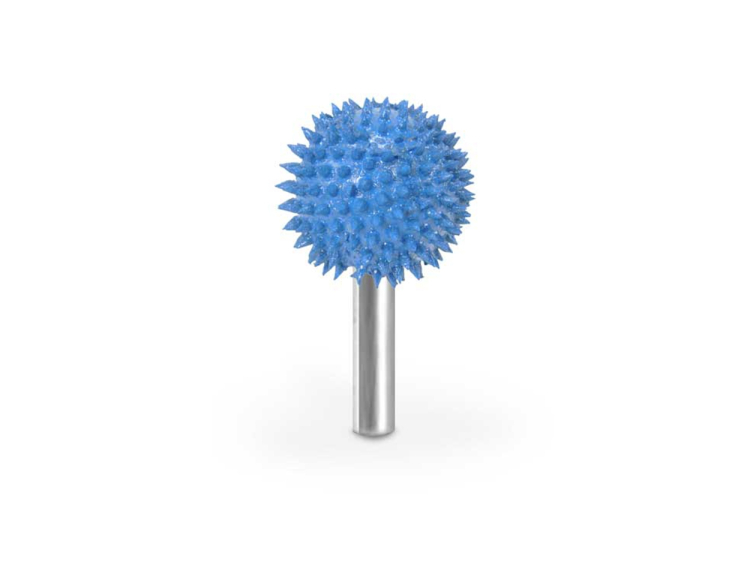 (image for) Saburr Tooth 1/4" Shank Sphere Burr - 1" Supreme 125 grit