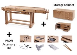 (image for) Ramia Superb 2100 Workbench + Storage Cupboard & Accessory Kit