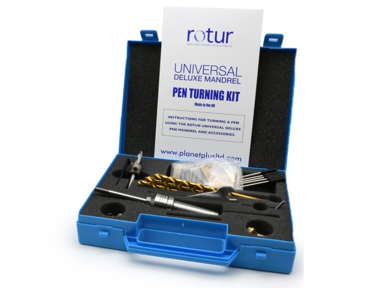 (image for) Rotur Deluxe Colleted Pen Turning Kit 1MT
