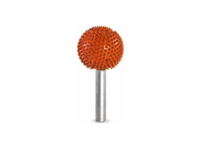 (image for) Saburr Tooth 6mm Shank Sphere Burr - 1" Extra Coarse