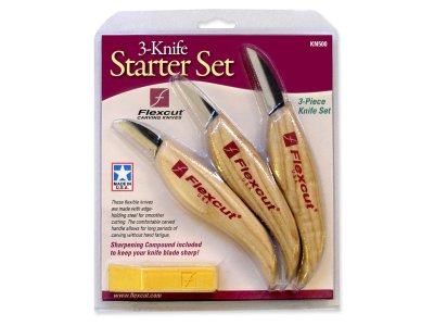 (image for) Flexcut KN500 3 Piece Starter Knife Set