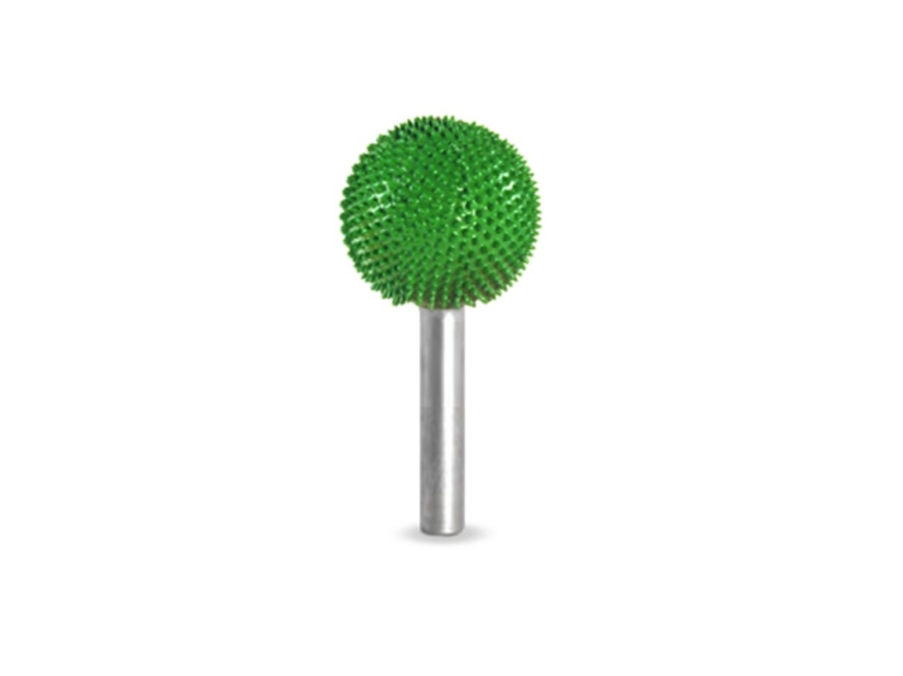 (image for) Saburr Tooth 1/4" Shank Sphere Burr - 1" Coarse