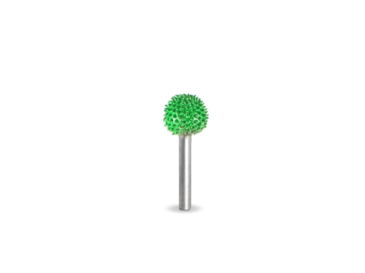 (image for) Saburr Tooth 1/8" Shank Sphere Burr - 3/8" Coarse