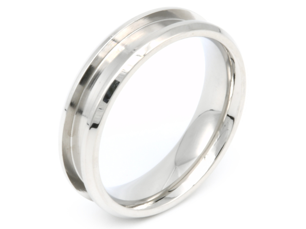 (image for) Rotur 6mm Stainless Steel Inlay Ring Core N UK (6.5 US)
