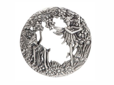 (image for) Pewter Pot Pourri Lid - Fairies