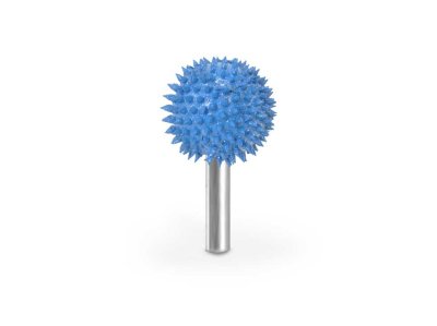 (image for) Saburr Tooth 1/4" Shank Sphere Burr - 1" Supreme 125 grit