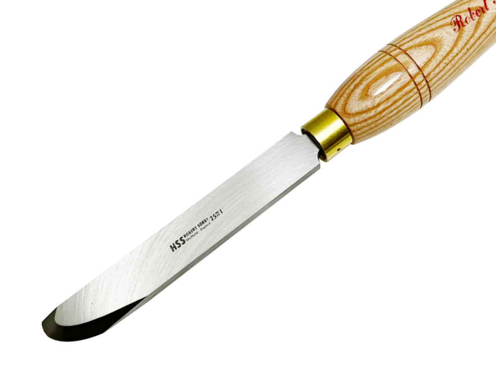 (image for) Robert Sorby Negative Rake Curved Profile Scraper 1" - Handled