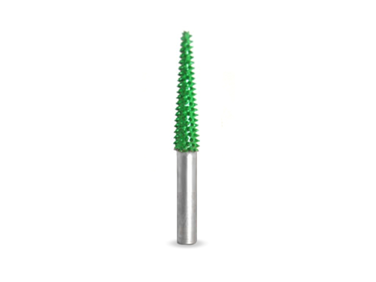 (image for) Saburr Tooth 1/4" Shank Taper Burr - 1/4" Coarse