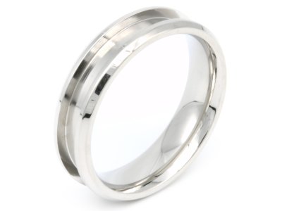 (image for) Rotur 6mm Stainless Steel Inlay Ring Core L UK (5.5 US)
