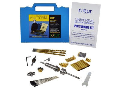 (image for) Rotur Deluxe Colleted Pen Turning Kit 1MT